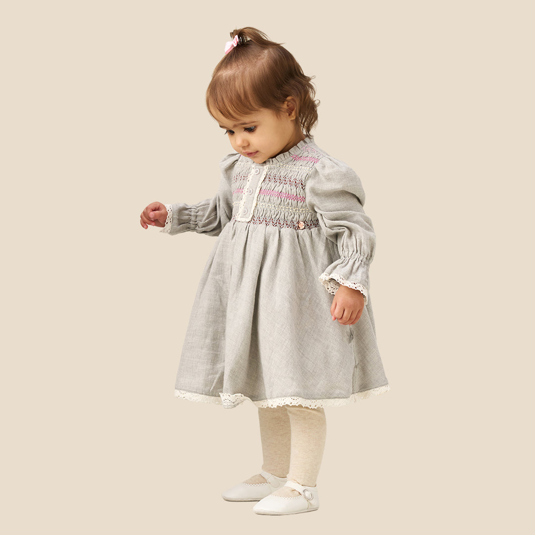 Angel & Rocket Baby Girls Solid Multi Dresses