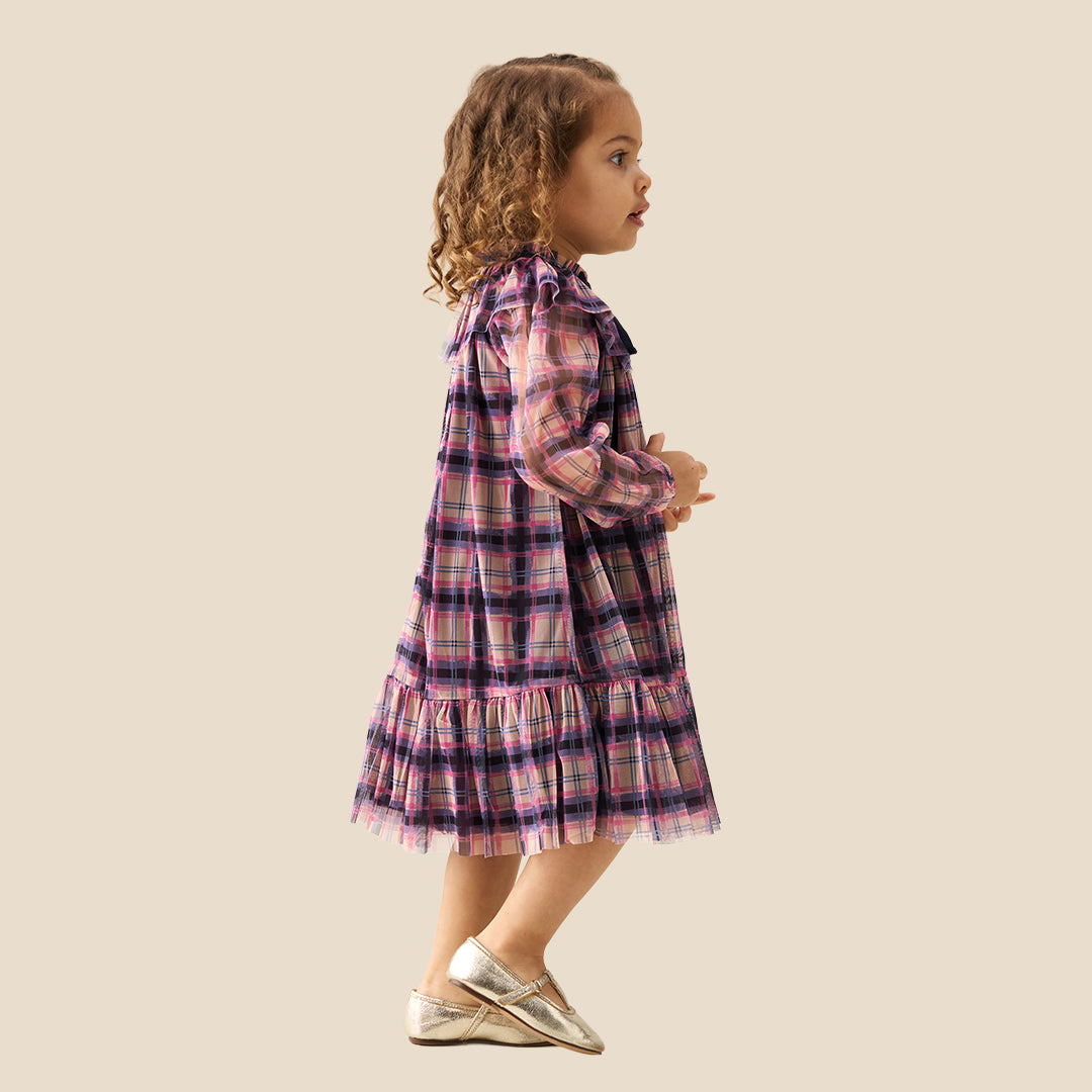 Baby Girls Printed Pink Dresses - Angel & Rocket