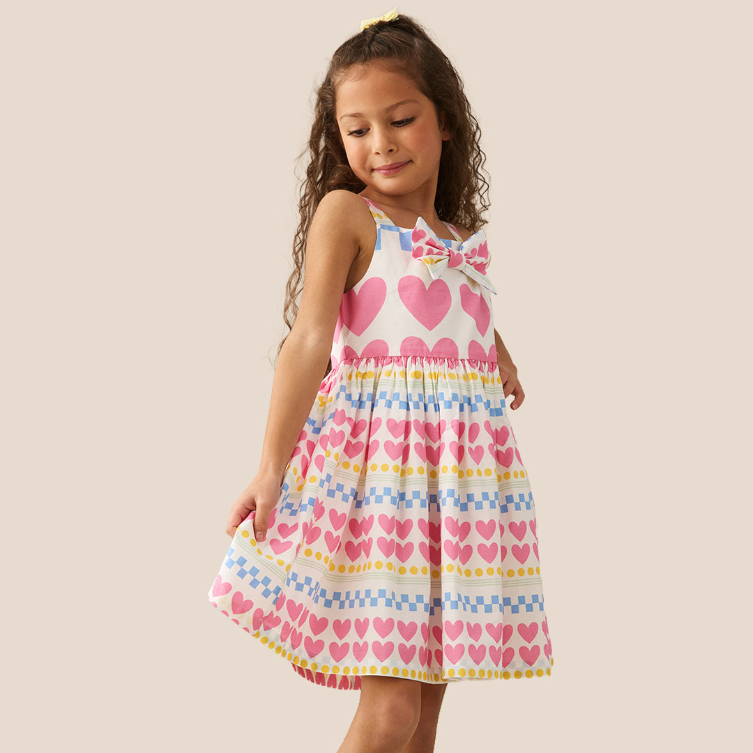 Maddie Heart Print Dress