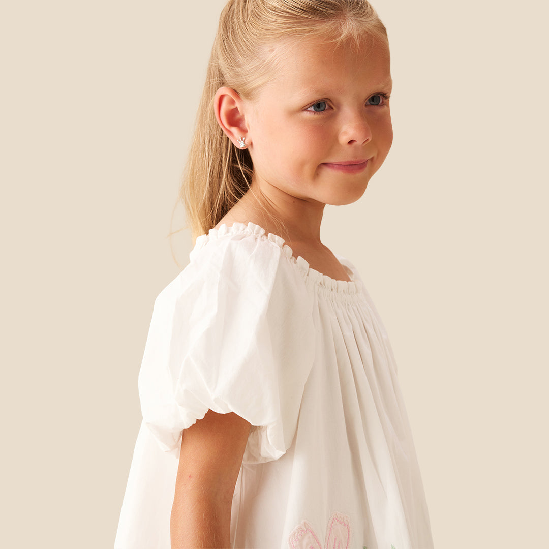 Coletta Puff Sleeve Swing Dress