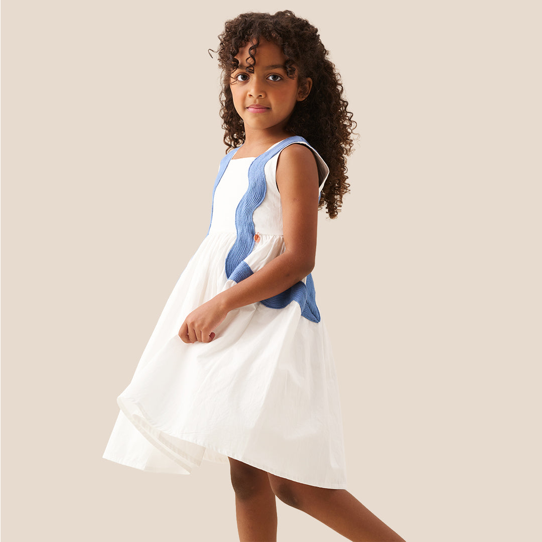 Avery Ric Rac Panelled Dress