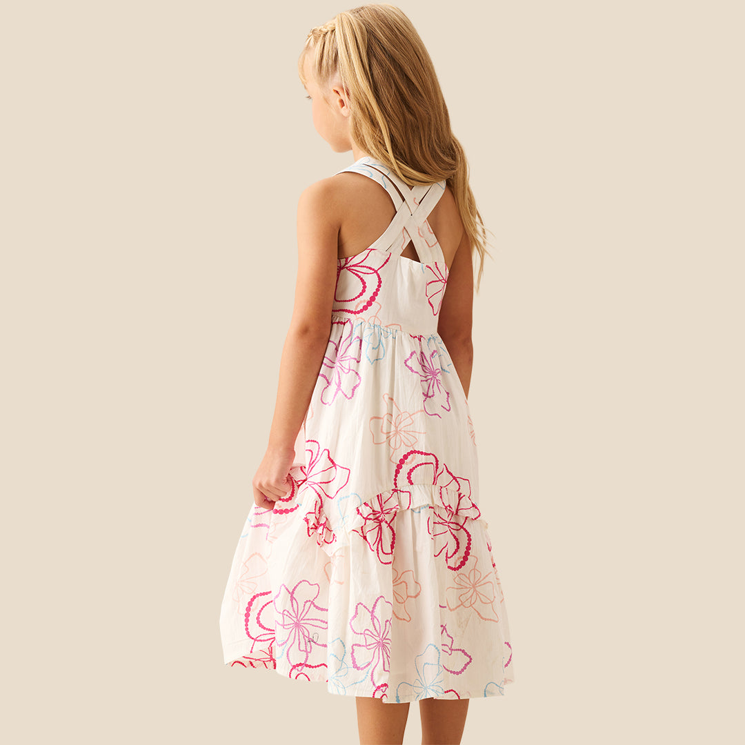 Lettie Printed Floral Dress - Angel & Rocket
