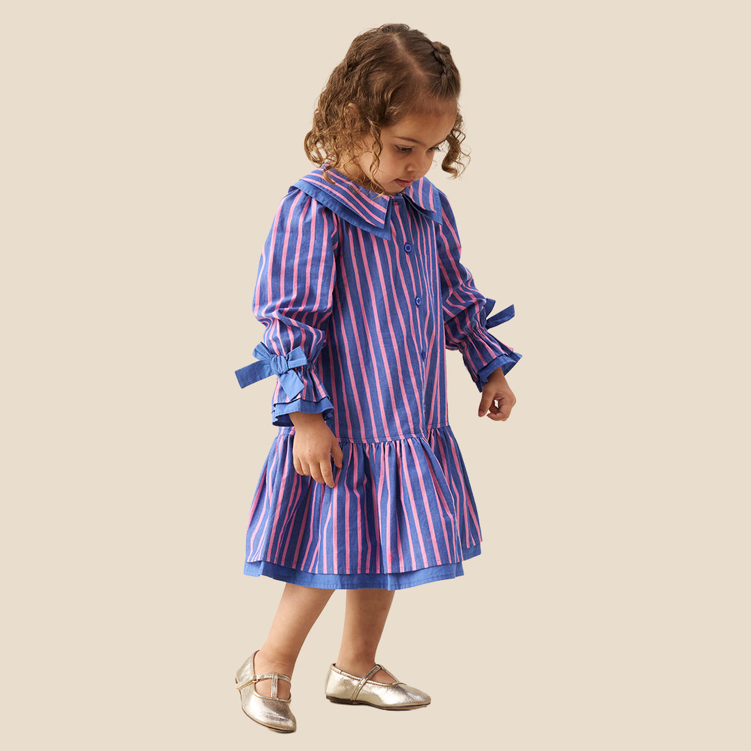Baby Girls Yarn Dyed Multi Dresses - Angel & Rocket
