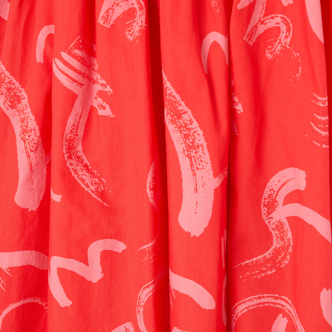 Evie Print Frill Swing Dress