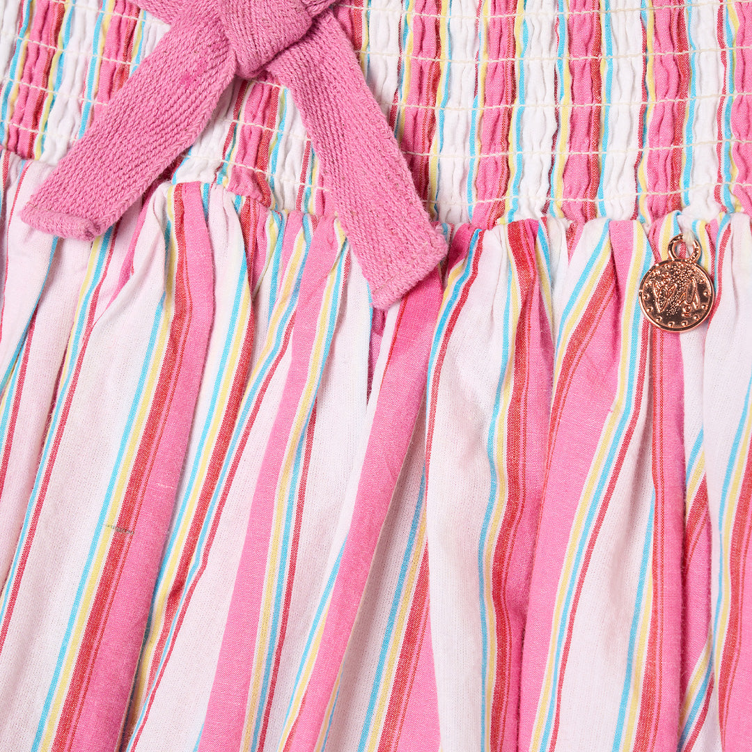 Tammy Stripe Shirred Waist Mini Skirt - Angel & Rocket