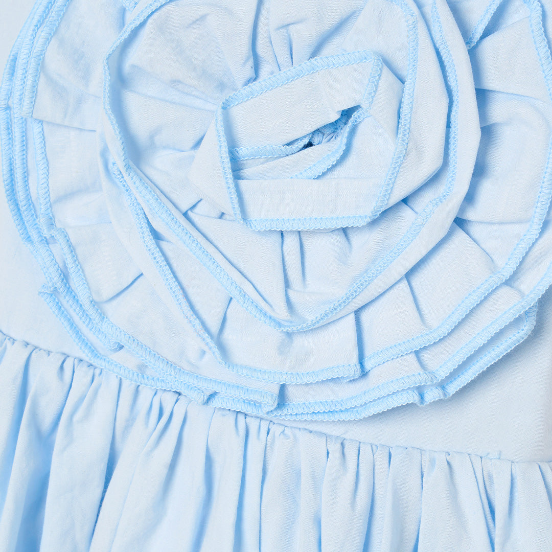 Allegra Corsage Scallop Swing Dress