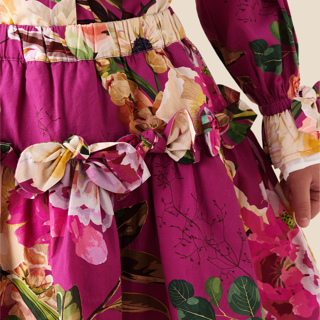 Girls Printed Pink Skirt - Angel & Rocket