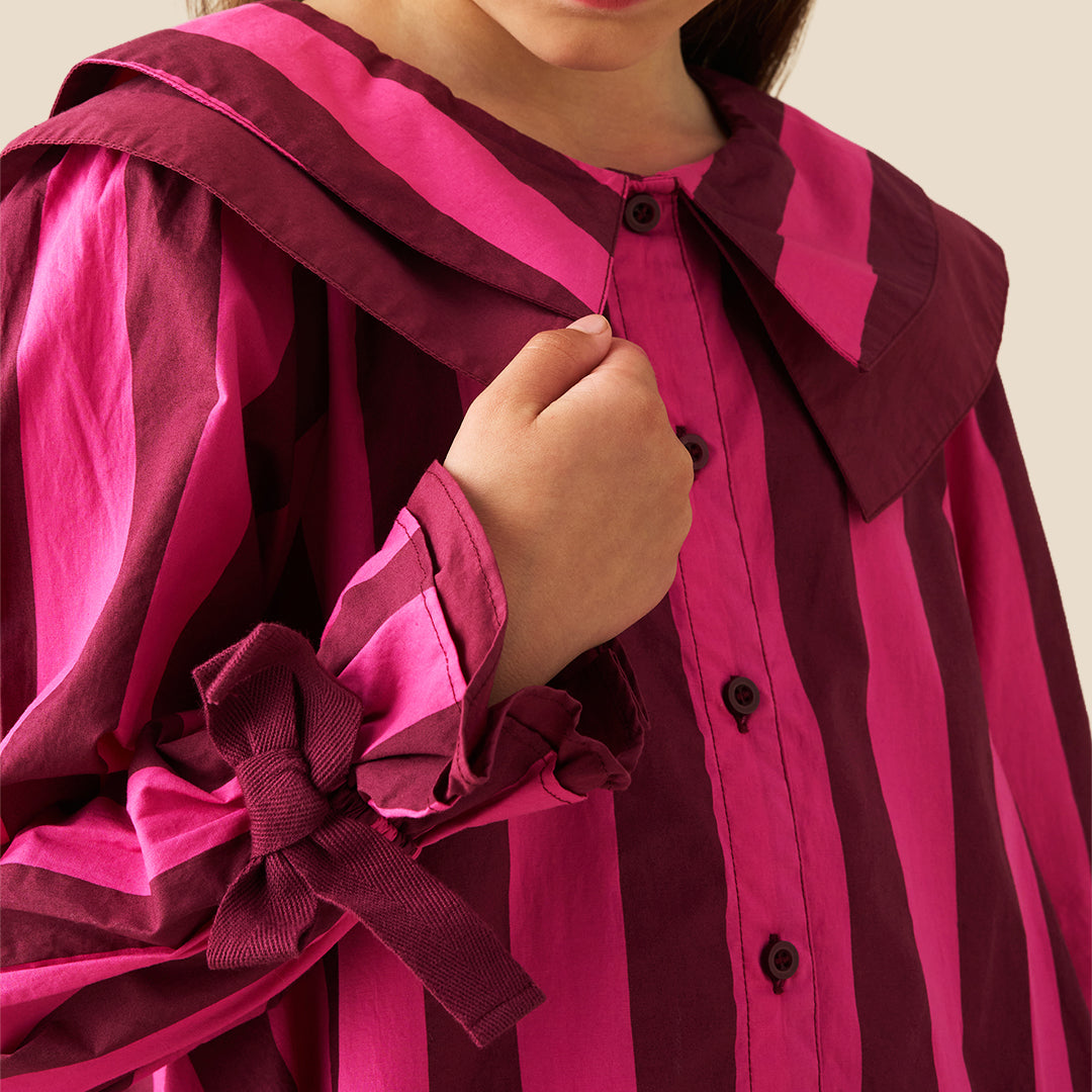 Girls Printed Pink Dresses - Angel & Rocket