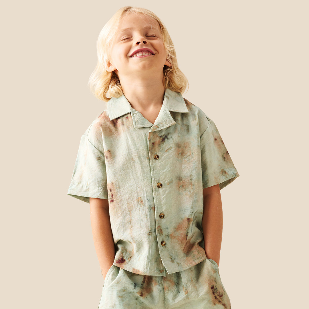 Teddy Tie Dye Print Shirt