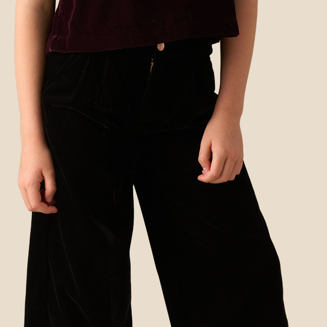 Chloe Velvet Wide Leg Trousers
