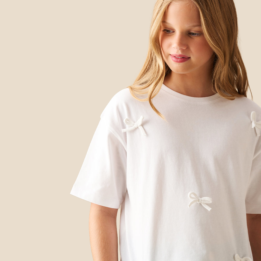 Becca Bow T Shirt - Angel & Rocket
