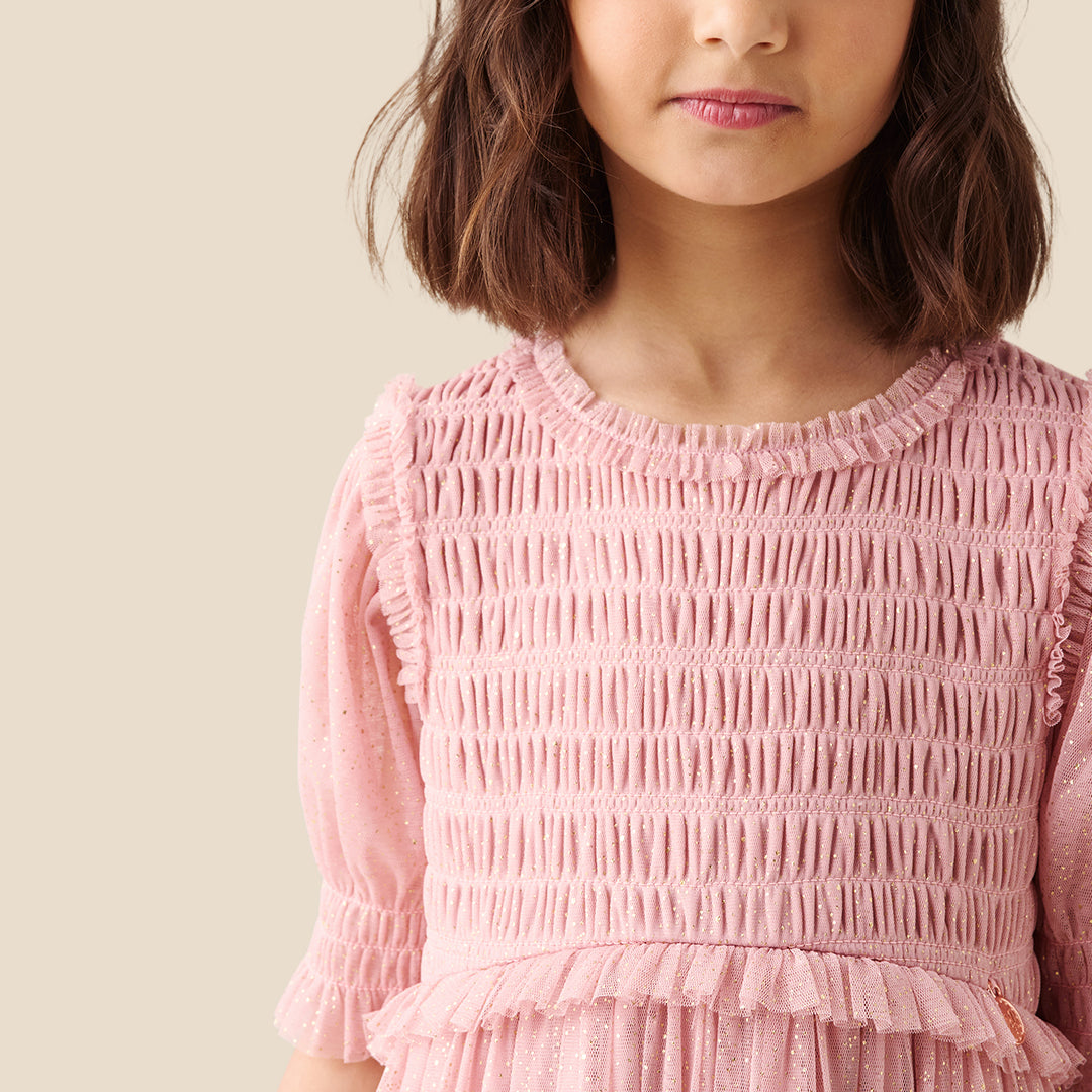 Girls Embellished Pink Dresses - Angel & Rocket