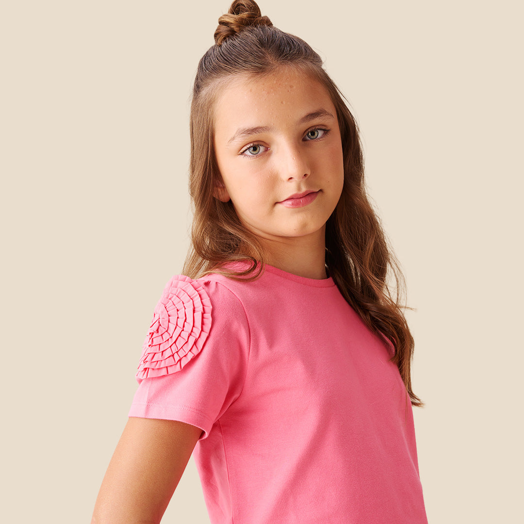 Nila Flower Corsage T Shirt - Angel & Rocket