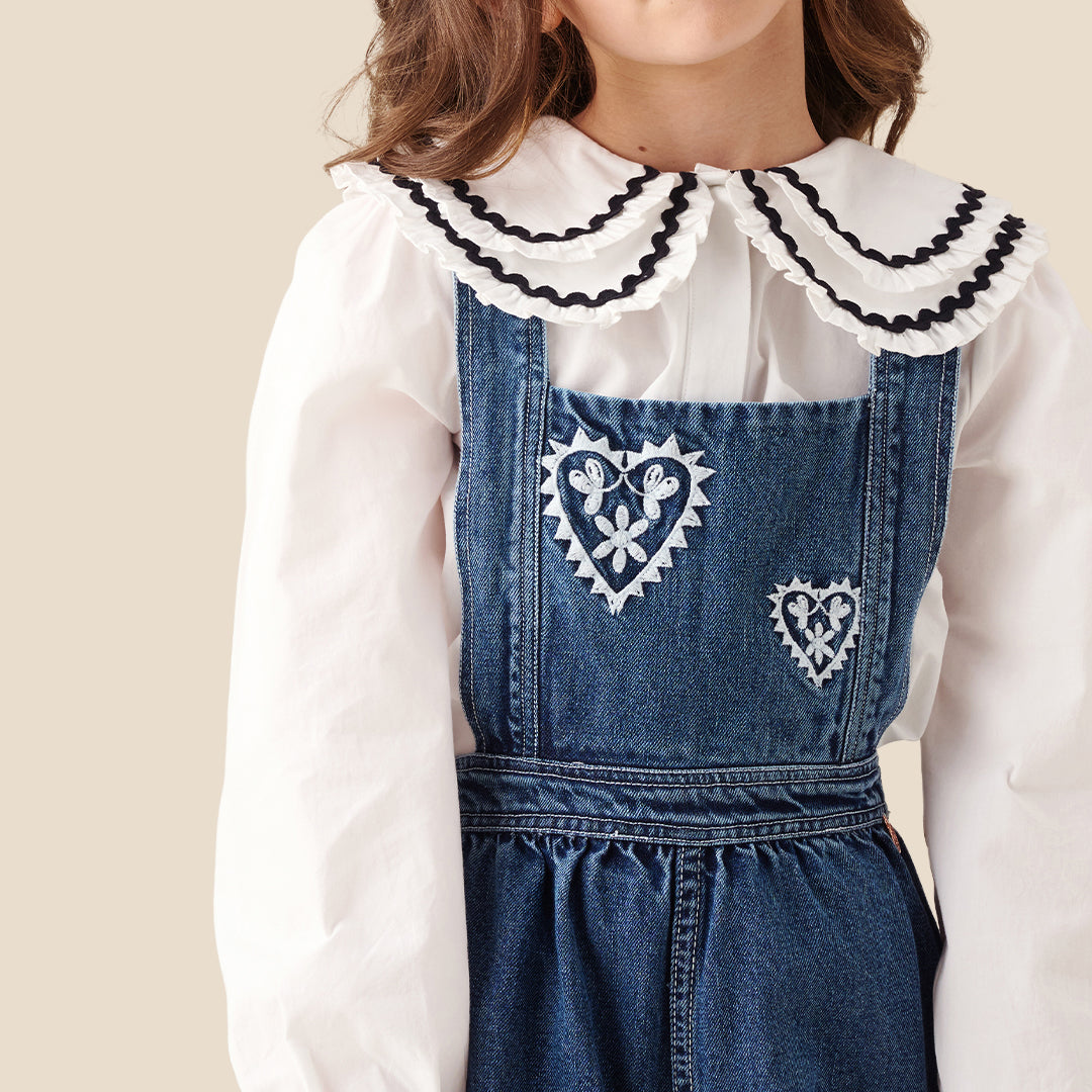 Angel & Rocket Girls Solid Blue Clothing Set