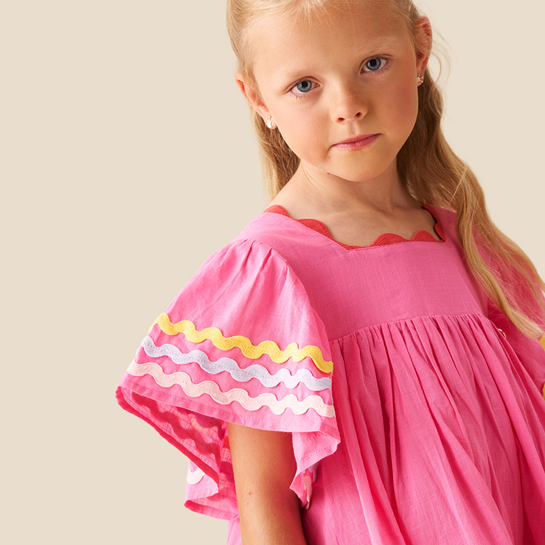 Electra Ric Rac Dress - Angel & Rocket