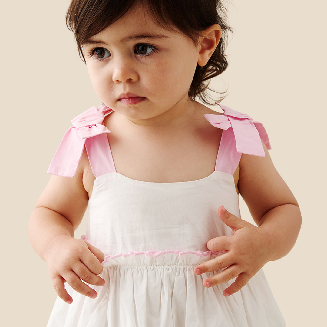 Kyra Ric Rac Trim Frill Dress