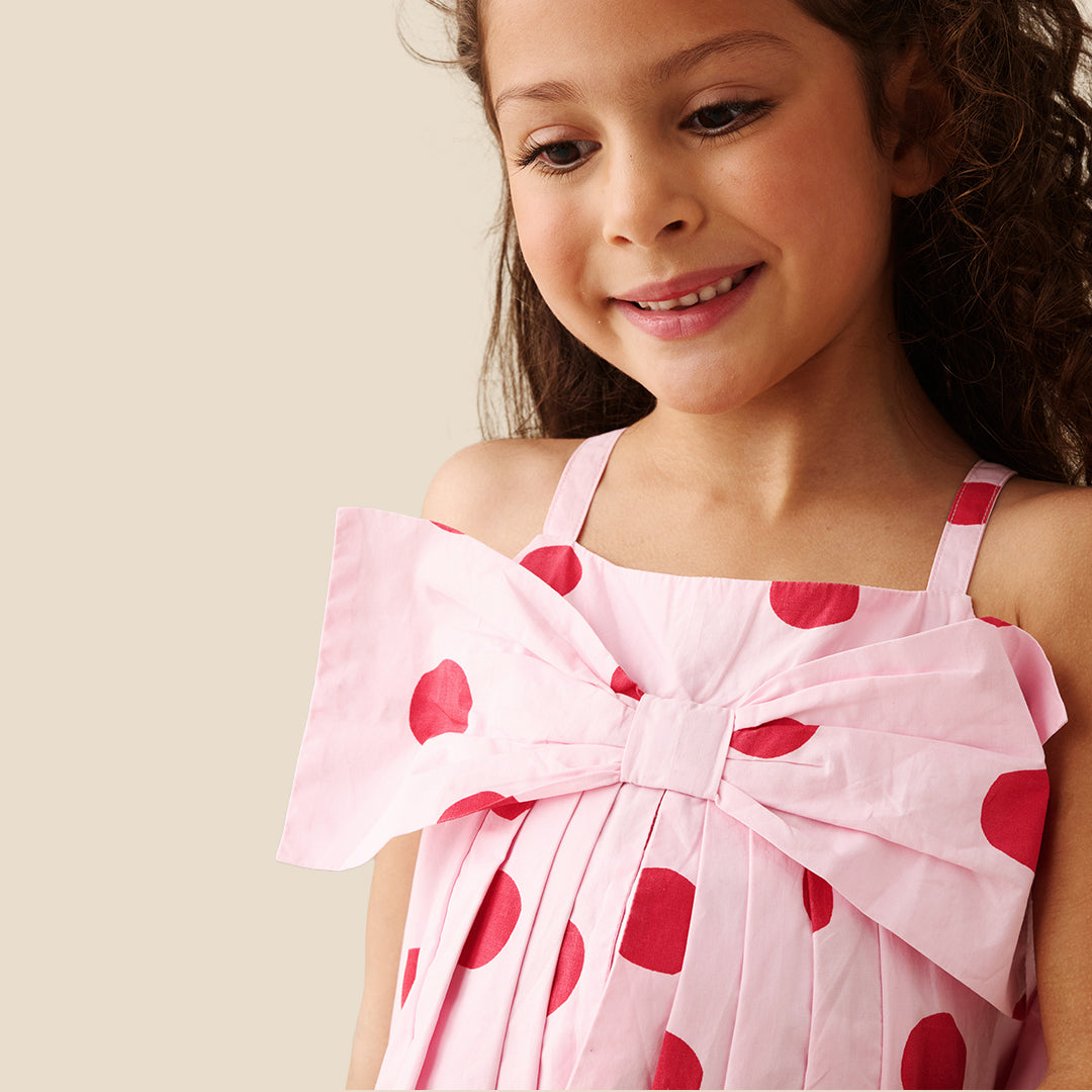 Libby Spot Bow Dress