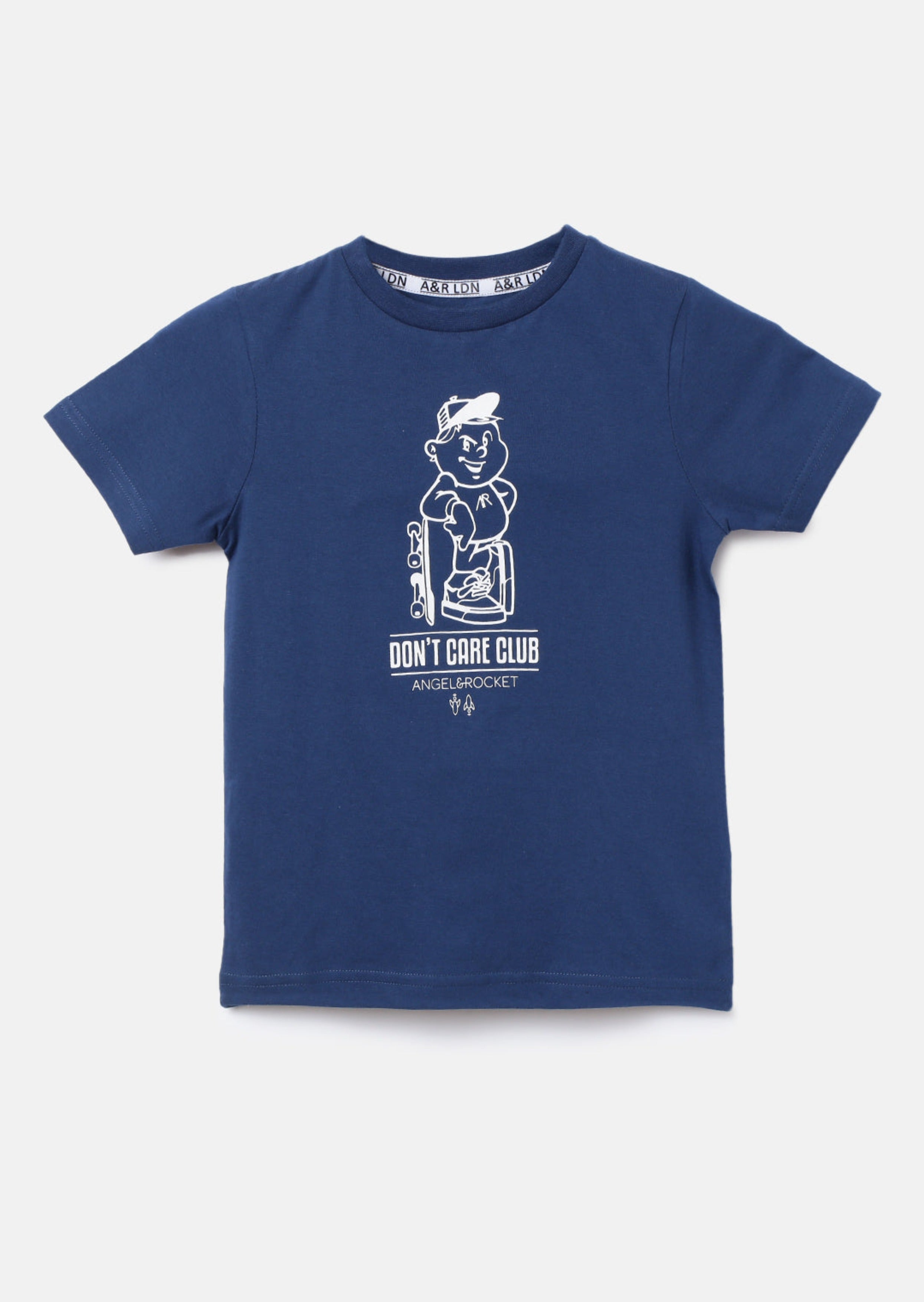 Boys Character Printed Blue Graphic T-Shirt