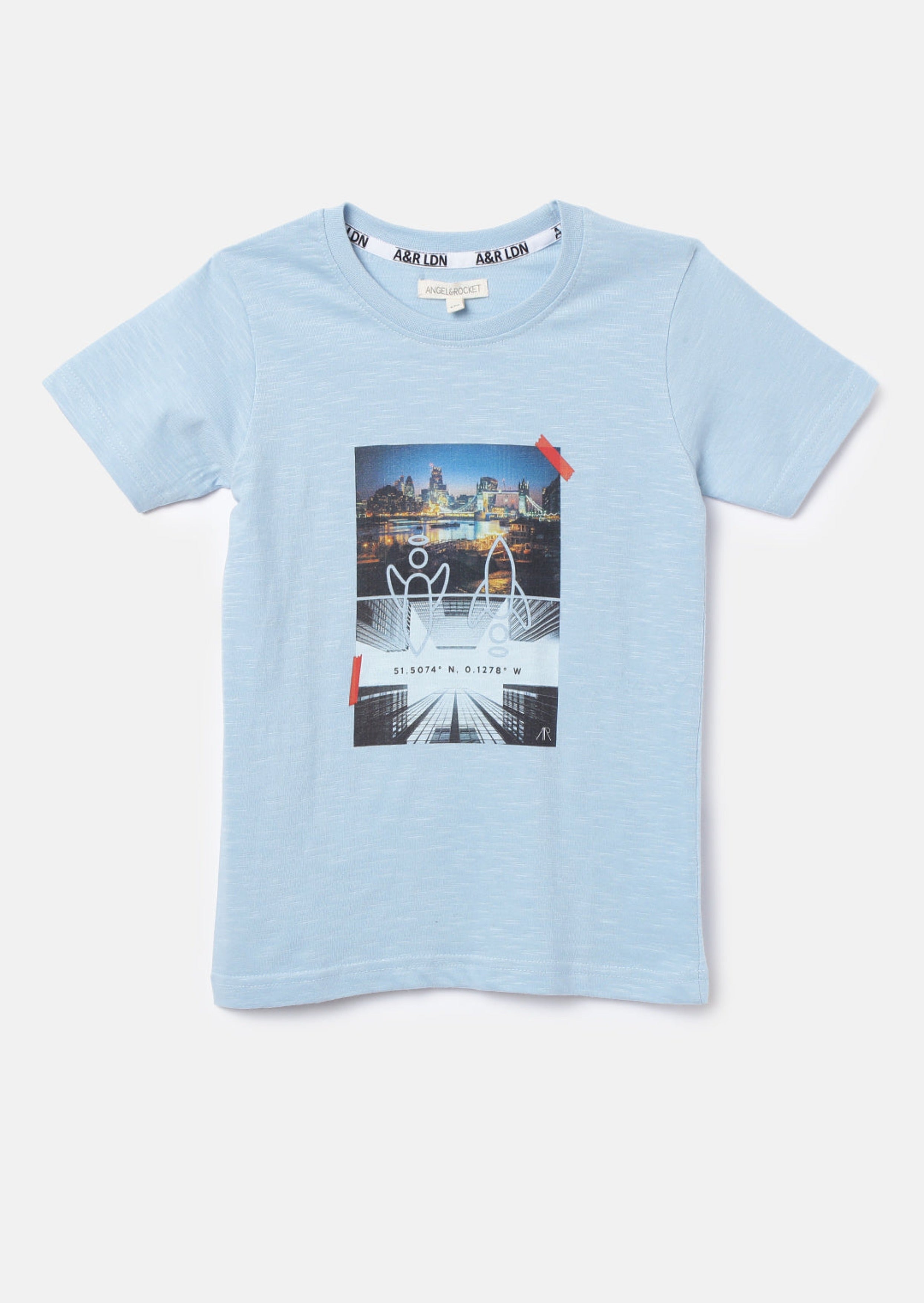 Boys Blue London City Printed Graphic T-Shirt