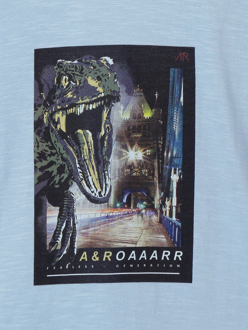 Boys Dinosaur Printed Graphic T-Shirt