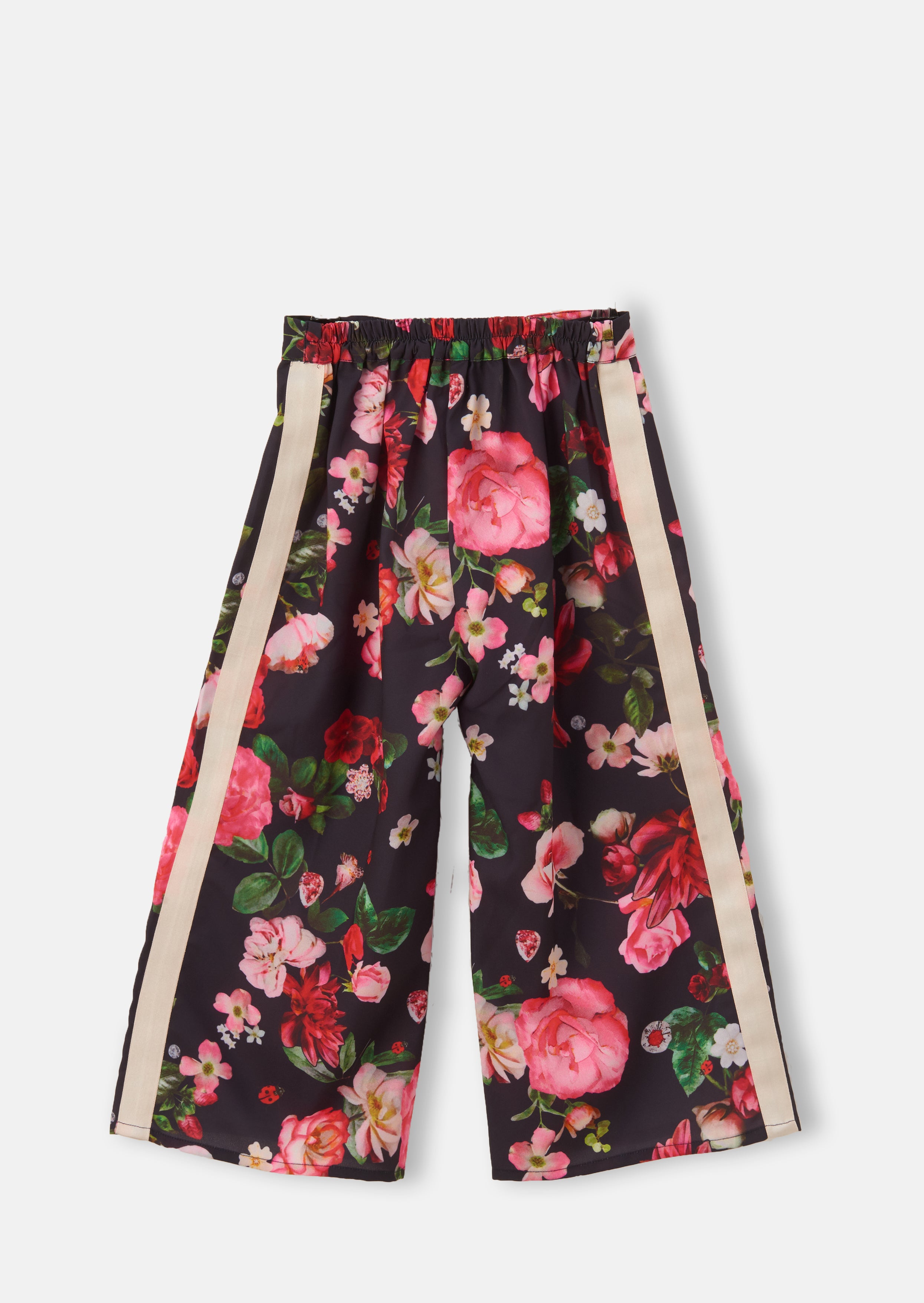 Girls Floral Printed Navy Culottes