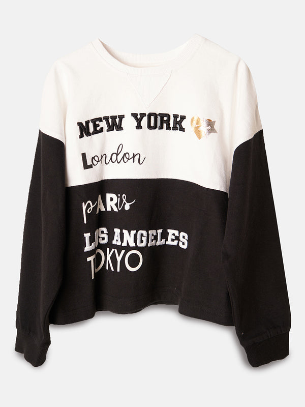 Girls Destination Printed Cotton T-Shirt