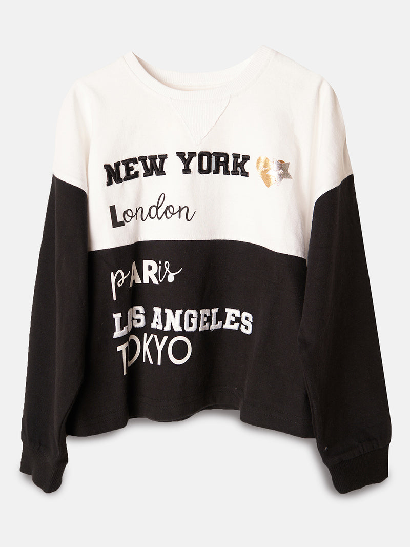 Girls Destination Printed Cotton T-Shirt