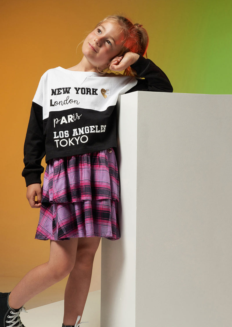 Girls Destination Printed Cotton T-Shirt