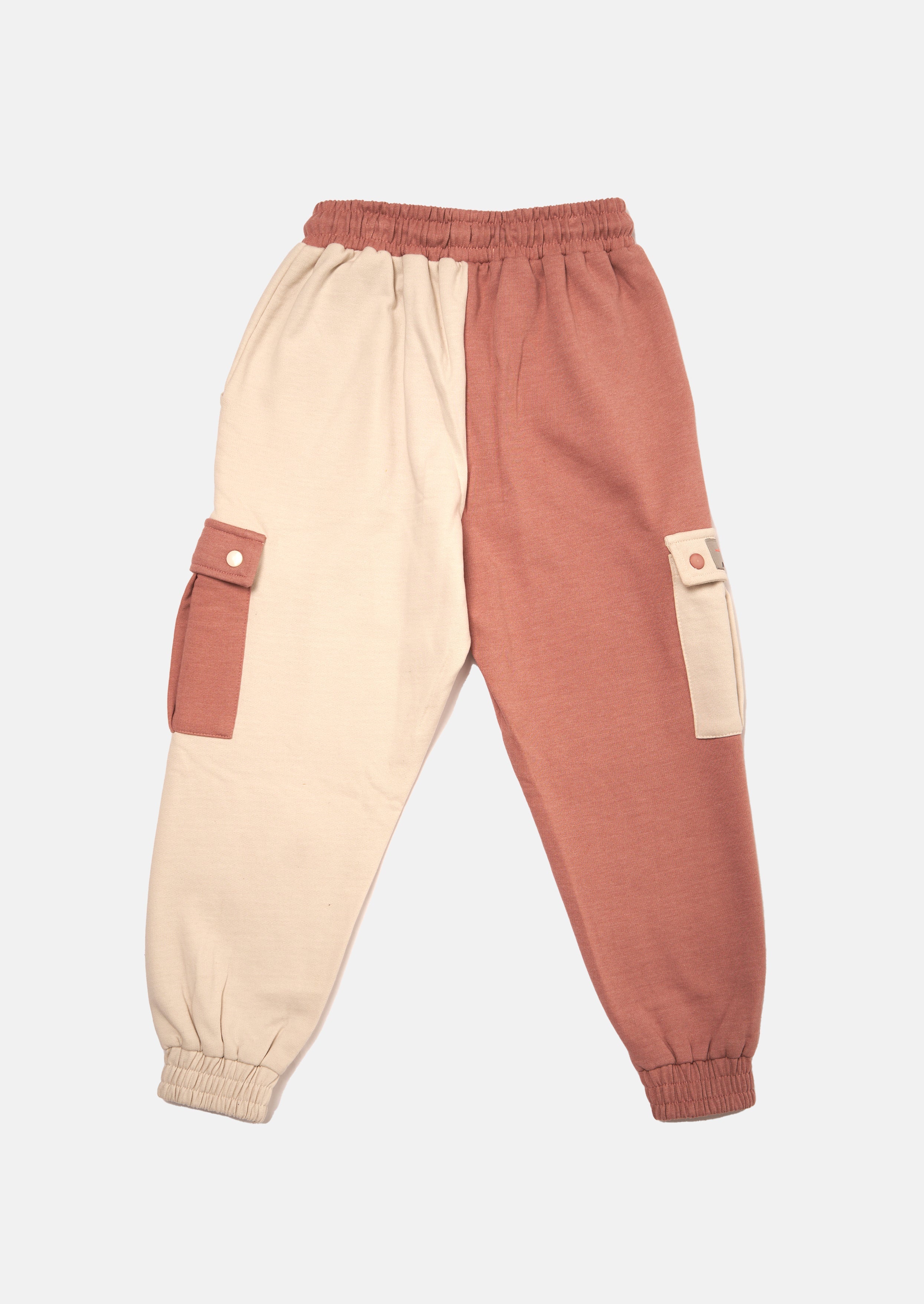 Girls Pink Colour Blocked Active Joggers