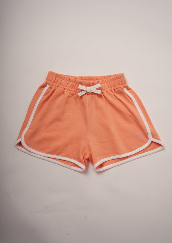 Girls Cotton Pink Sporty Shorts
