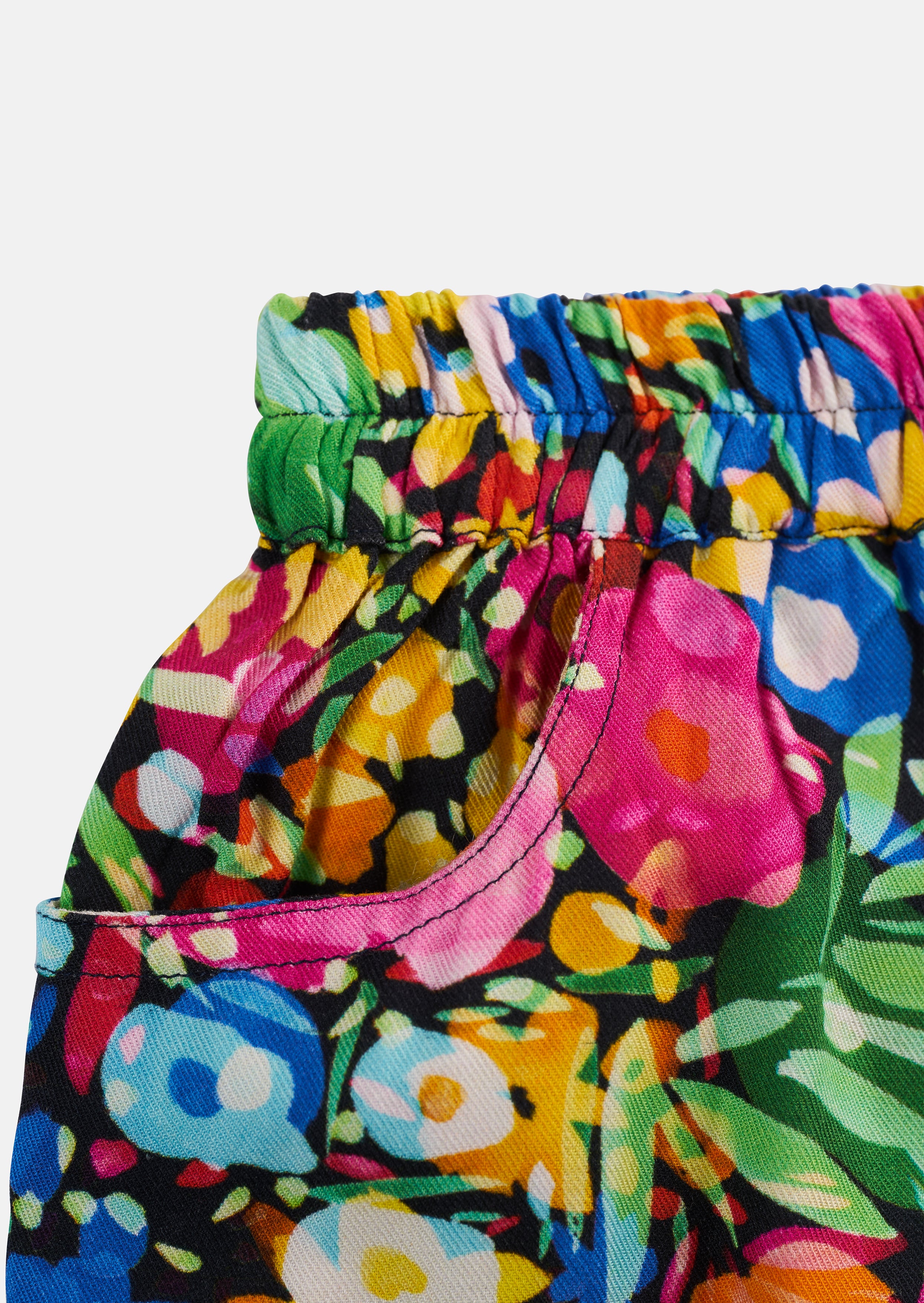 Girls Tropical Printed Woven Shorts