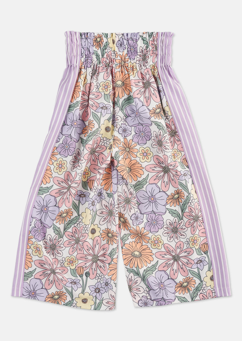 Girls Floral Printed Woven Culottes