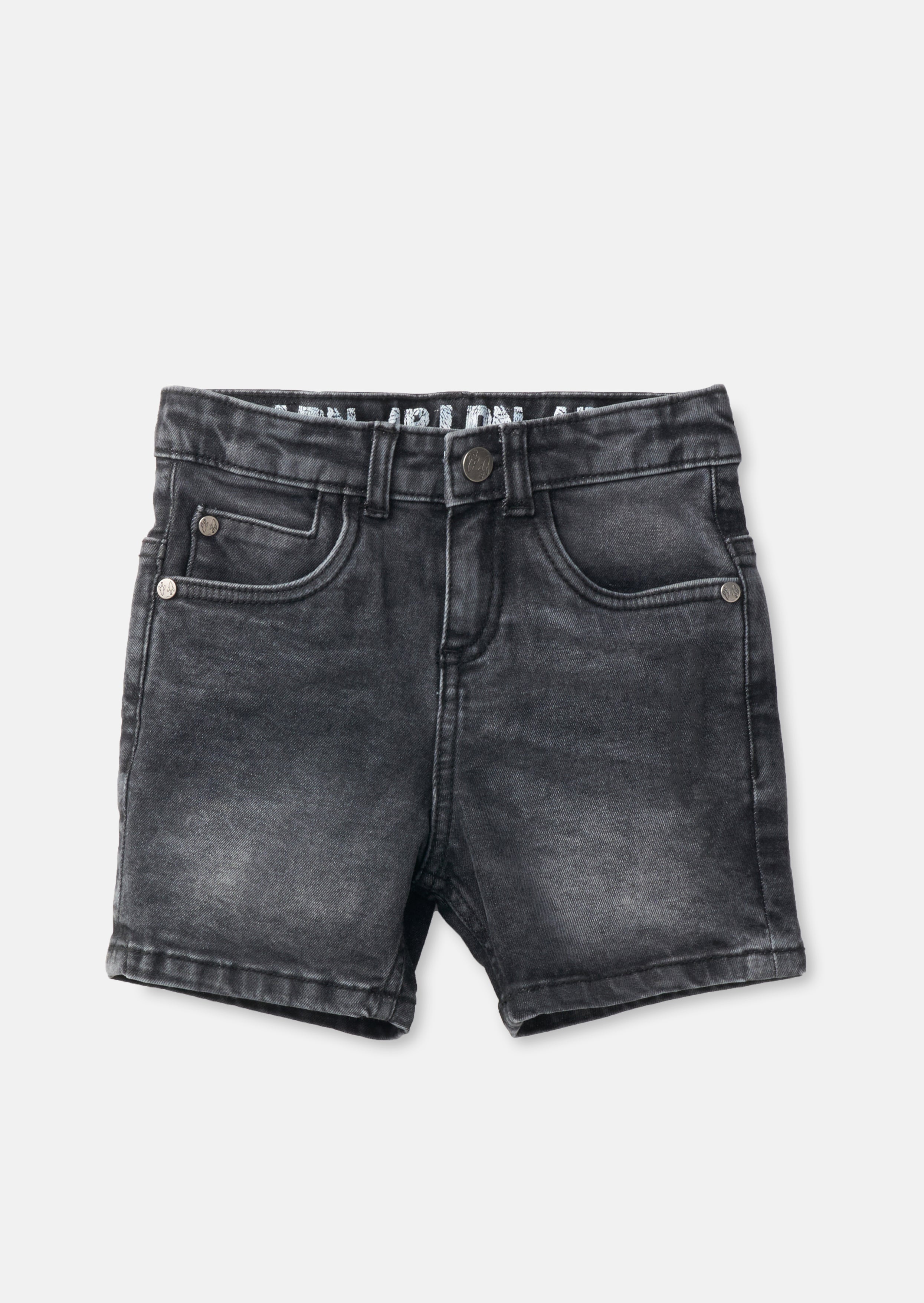 Boys Grey Fiver Fashion Denim Shorts