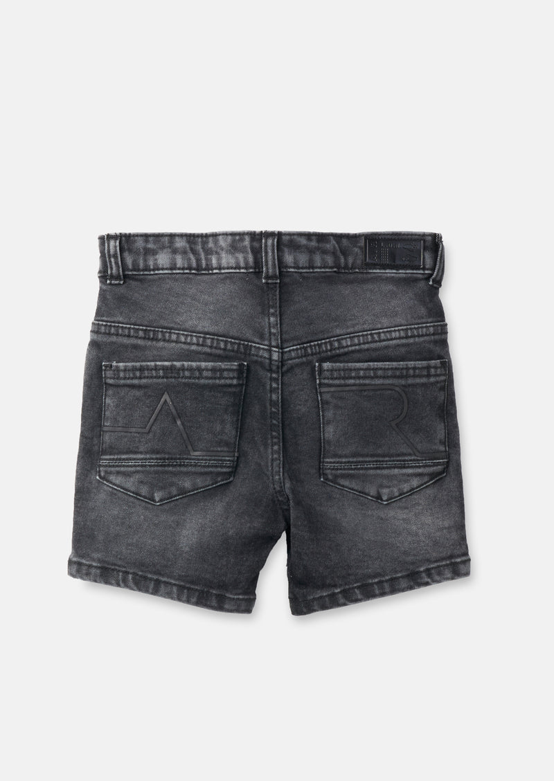 Boys Grey Fiver Fashion Denim Shorts