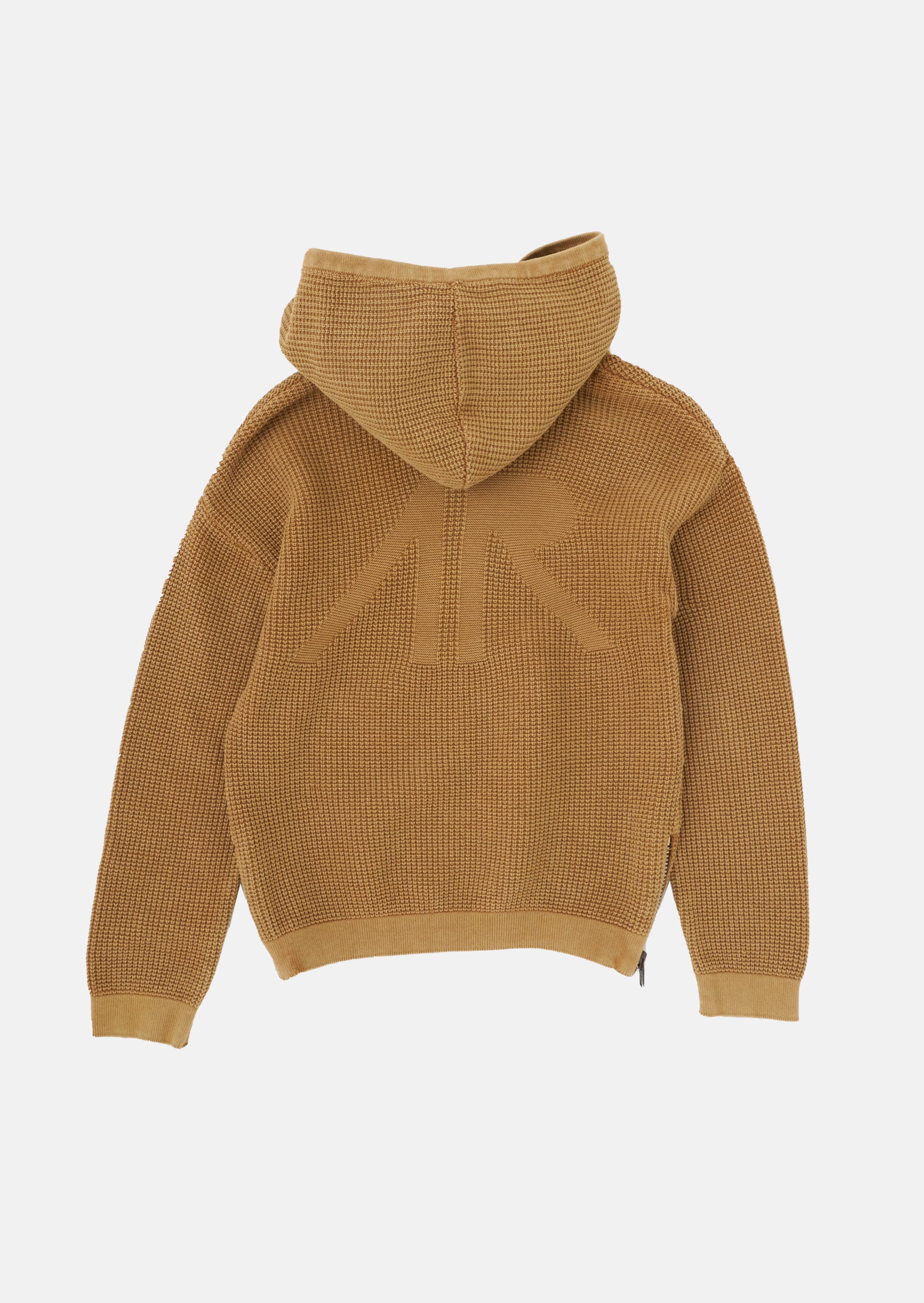 Boys Solid Cotton Brown Hoodie