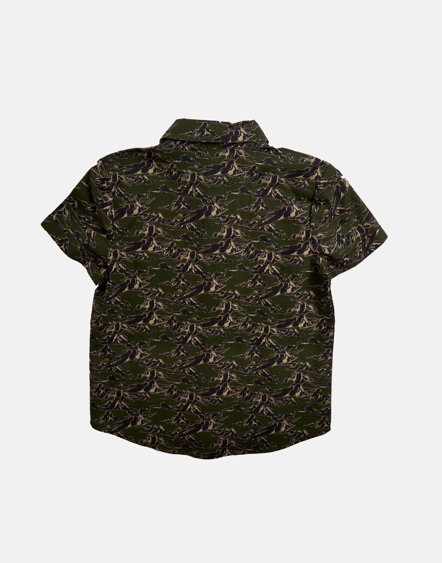 Boys Camo Style Printed Half Sleeves Shirt