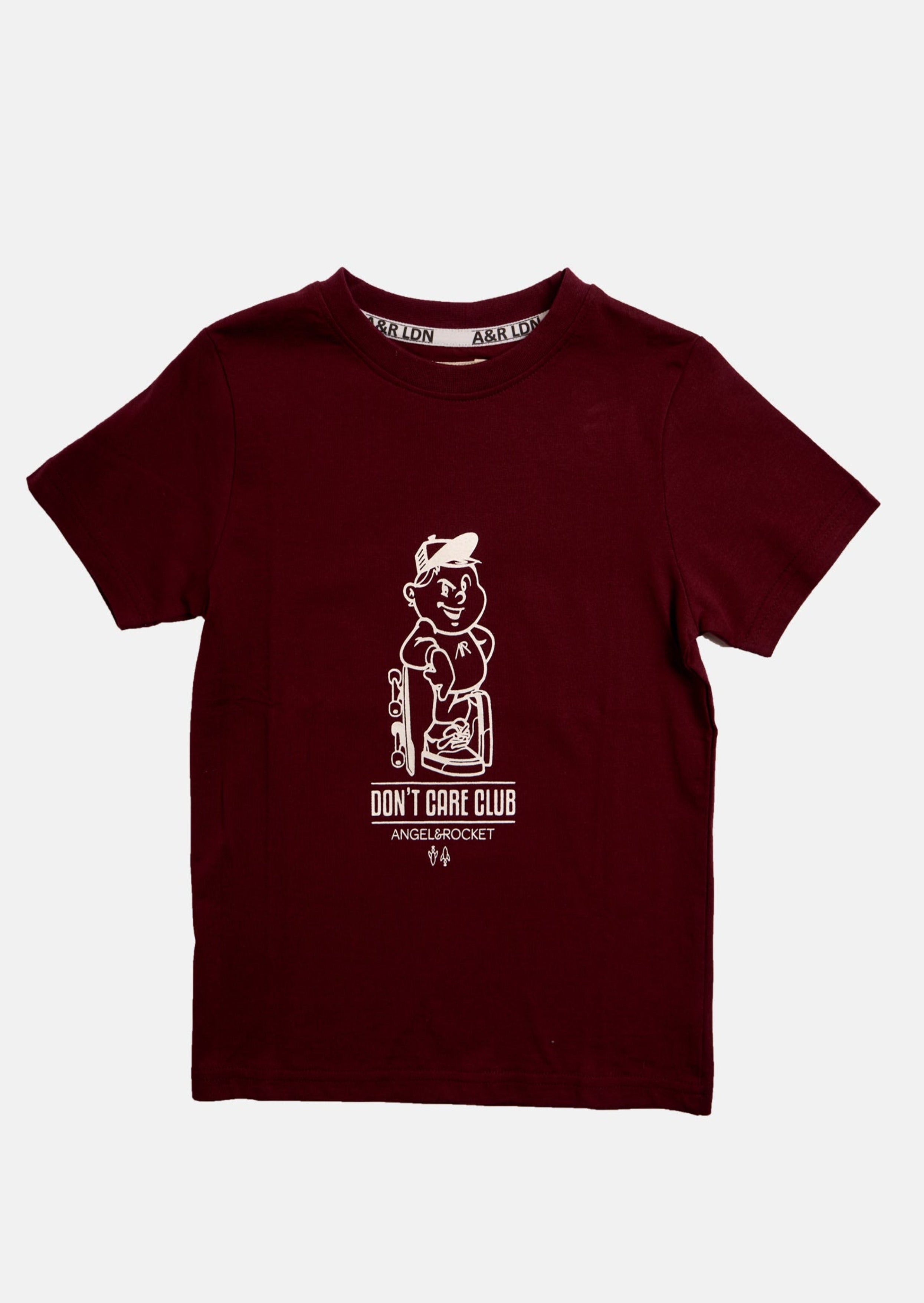 Boys Character Printed Cotton Maroon Graphic T-Shirt