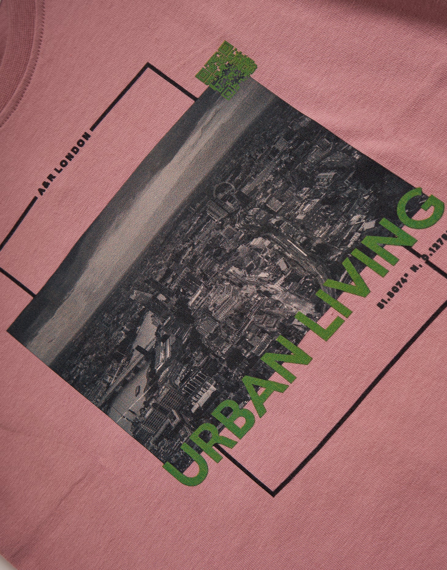 Boys Pink London City Printed Graphic T-Shirt