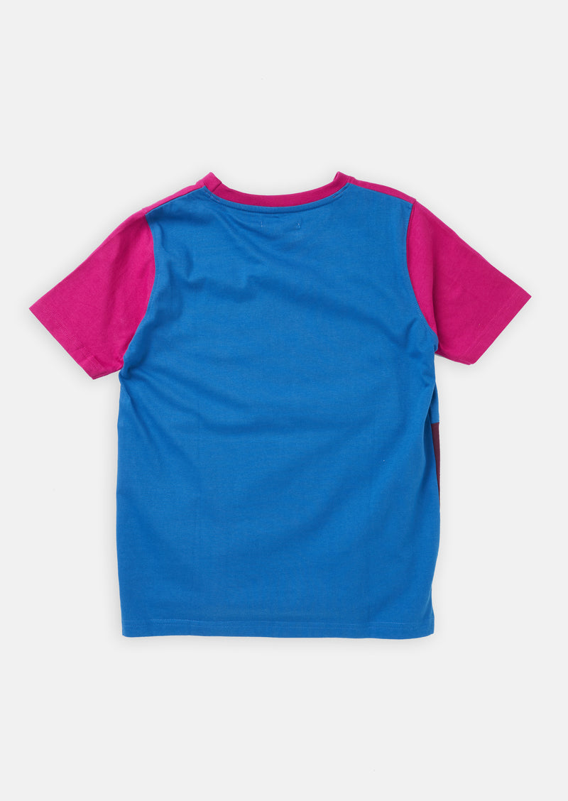 Boys Color Block and Kindness Slogan Printed T-Shirt