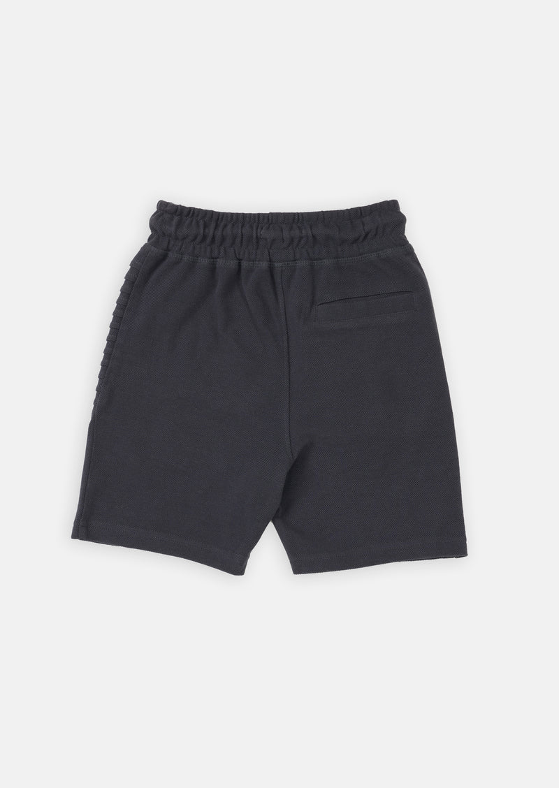 Boys Regula Fit Solid Navy Shorts