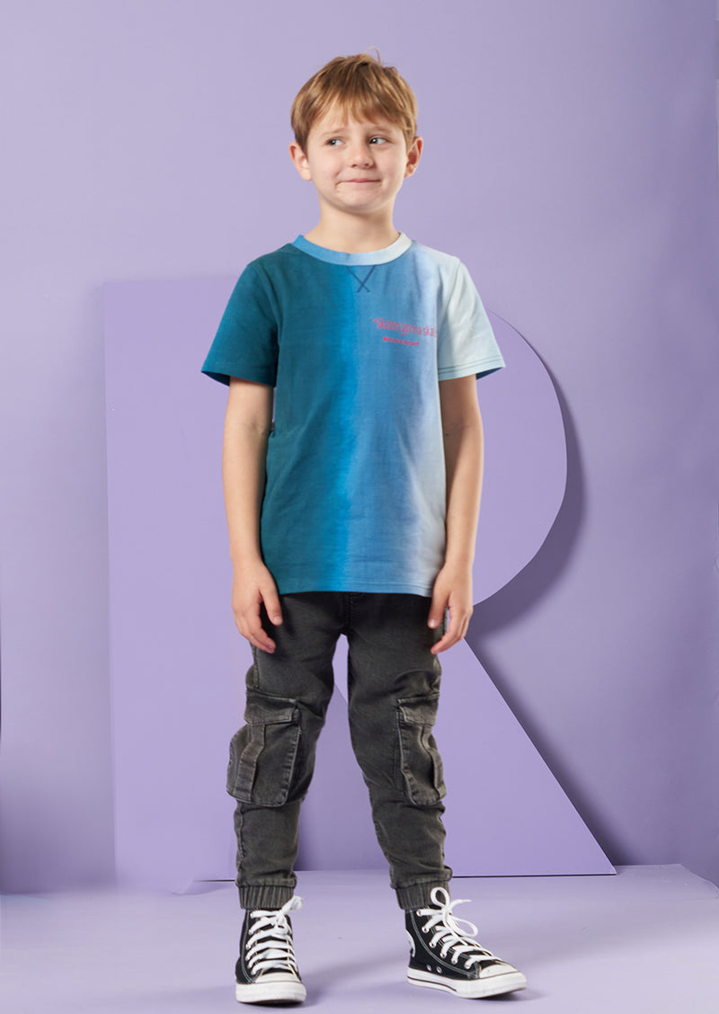 Boys Character Printed Graphic Blue T-Shirt