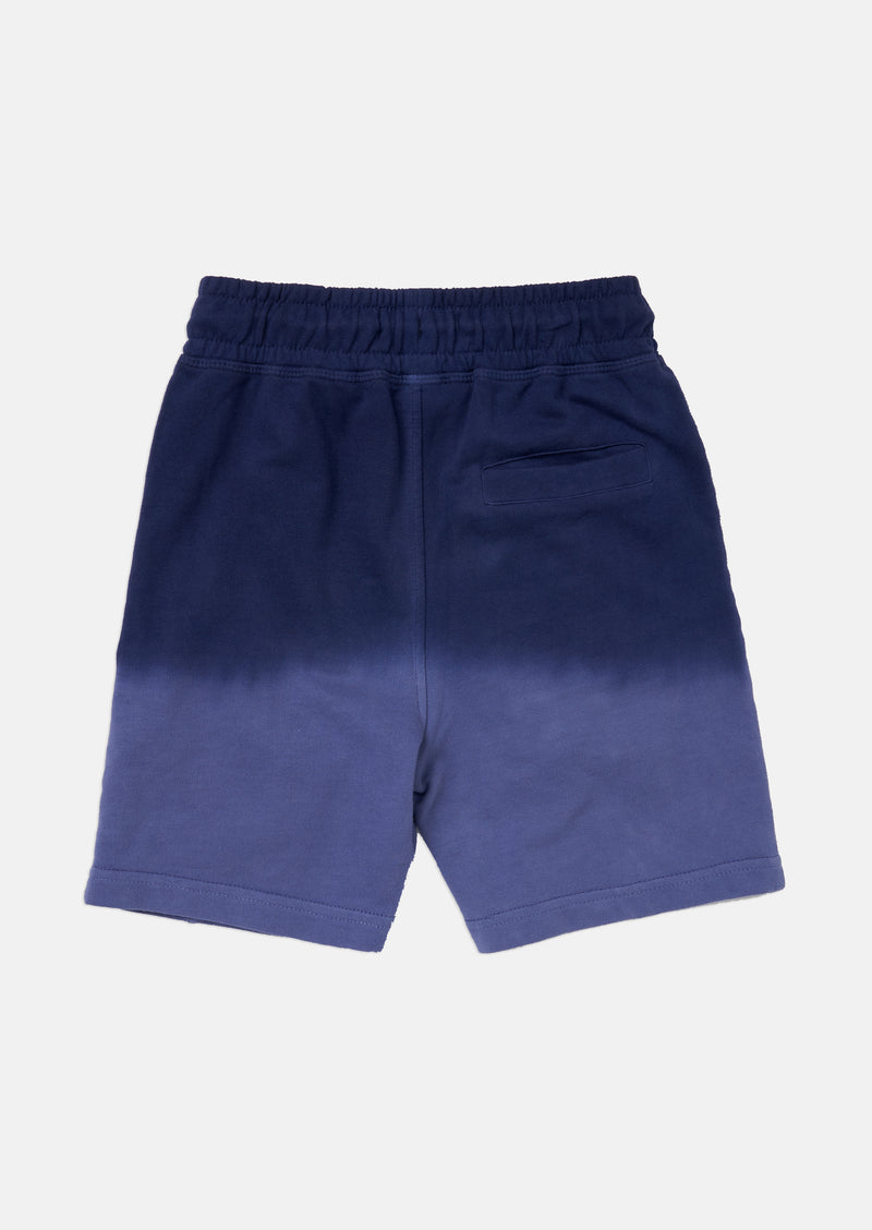 Boys Dip Dye Cotton Blue Shorts