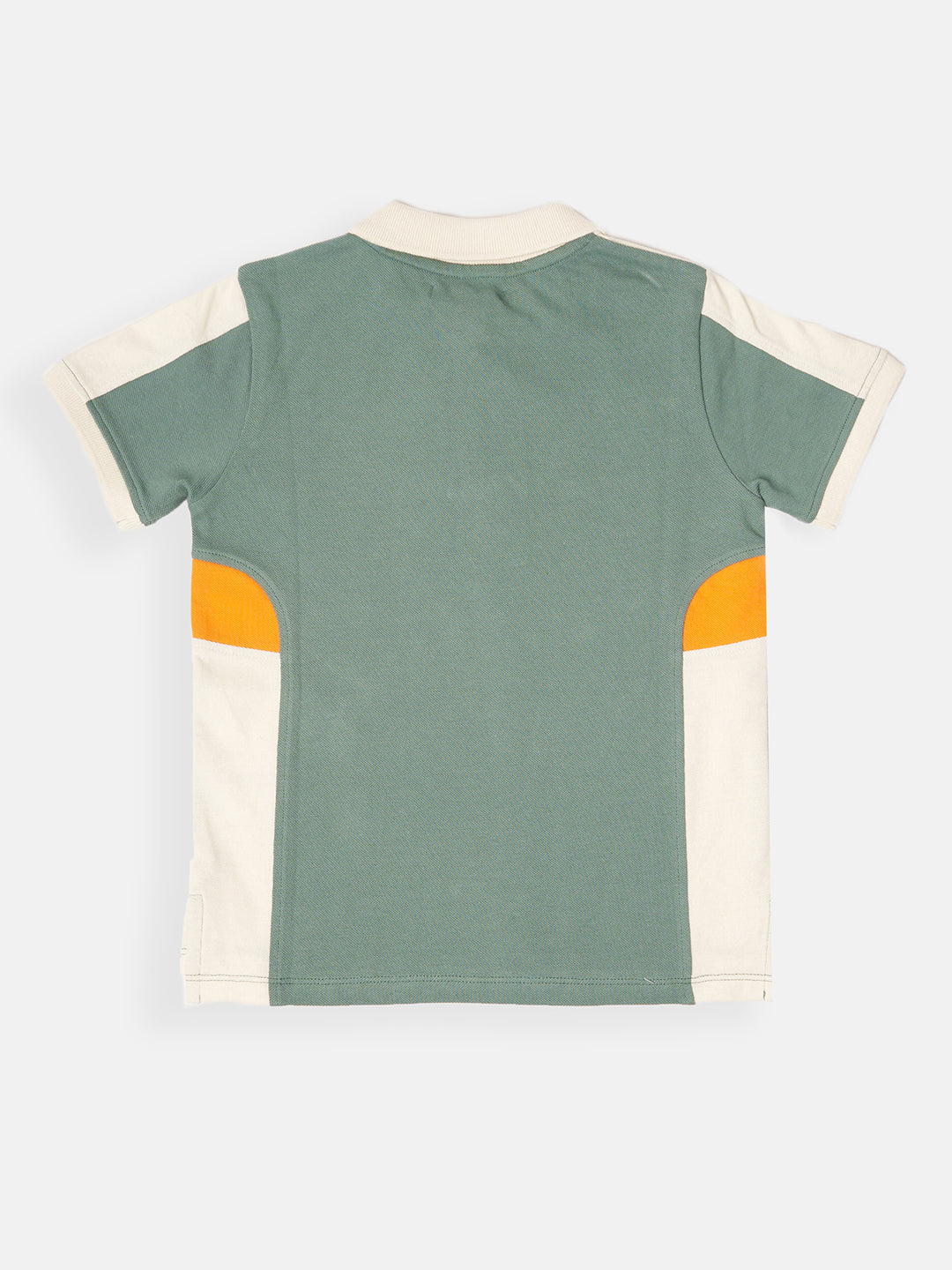 Boys Sporty Polo Collar Cotton T-Shirt