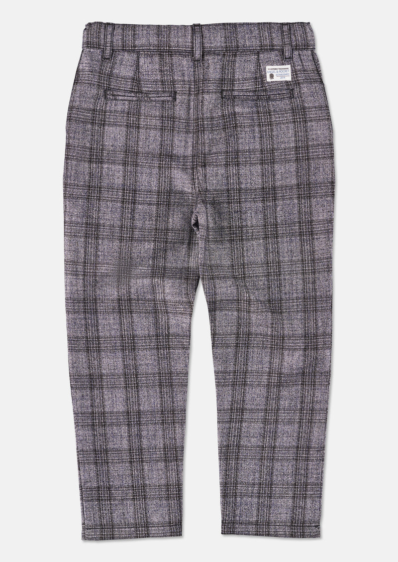 Boys Blue Checked Smart Pants