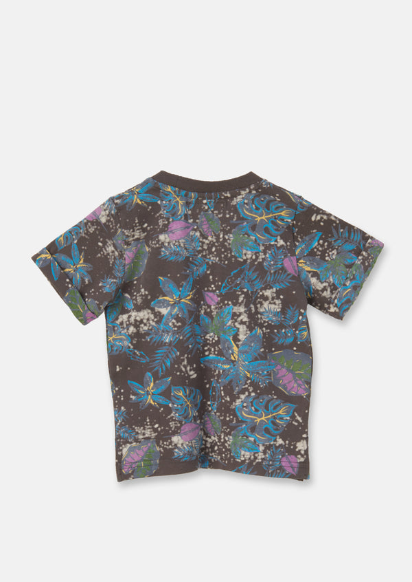 Boys Floral Printed Casual T-Shirt